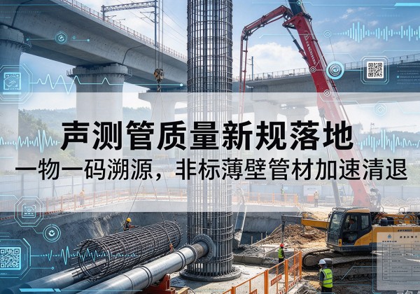 灌云声测管质量新规落地，一物一码溯源，非标薄壁管材加速清退